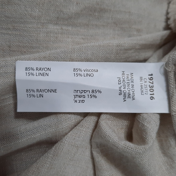 Dex Linen Blend Summer Top - Picture 6 of 6